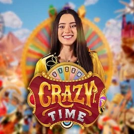 Crazy Time slot icon by Evolution, available at BetBuffoon Casino