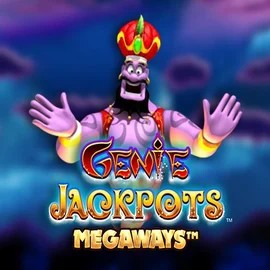 Logo of Genie Jackpots Megaways from Blueprint Gaming at BetBuffoon Casino